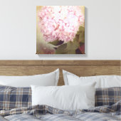 Weicher Sommer 2 Schwangvögel Pink Hydrangea Flora Leinwanddruck (Insitu (Schlafzimmer))