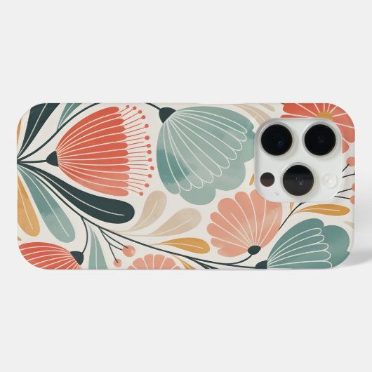 Weicher Sommer Floral Case-Mate iPhone Hülle (Rückseite (Horizontal))