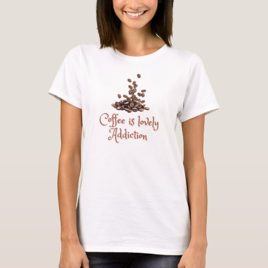 WEICHER T - SHIRT FÜR KAFFEE-LIEBER (Vorderseite)