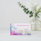 Weicher und hübscher Blumenentwurf Visitenkarte (Stehend Vorderseite)