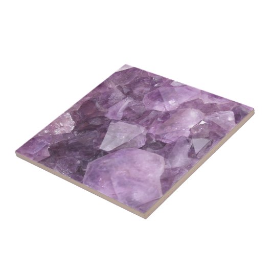 Weicher violetter Amethyst Fliese (Seite)