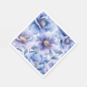 Weicher Wasserfarblavender und Muster für blaue Pe Serviette (Ecke)