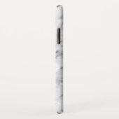 Weicher weißer und dunkelgrauer Marmor Case-Mate iPhone Hülle (Hinten/Rechts)