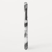 Weicher weißer und dunkelgrauer Marmor Case-Mate iPhone Hülle (Hinten/Links)