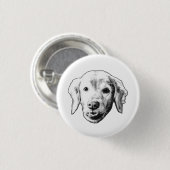 Weicher Welpenlächeln Button (Vorne & Hinten)