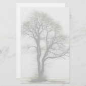 Weicher Winterbaum Briefpapier (Vorne/Hinten)