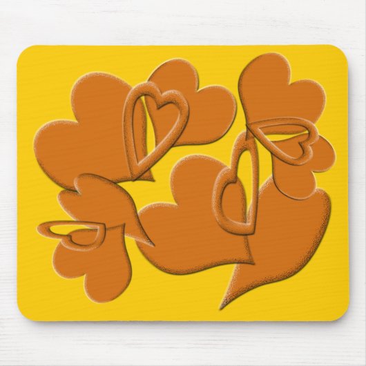 weichere Seite von Orange Mousepad (Vorne)