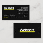Weichert Realtors Business Card Visitenkarte (Vorne/Hinten)