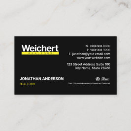 Weichert Realtors Business Card Visitenkarte