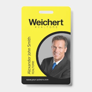 Weichert Realtors ID Card Abzeichen Ausweis