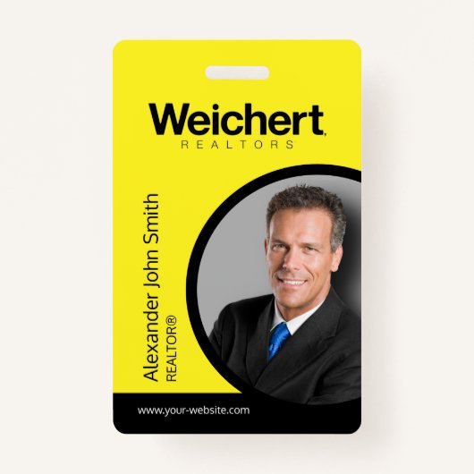 Weichert Realtors ID Card Abzeichen Ausweis (Vorderseite)