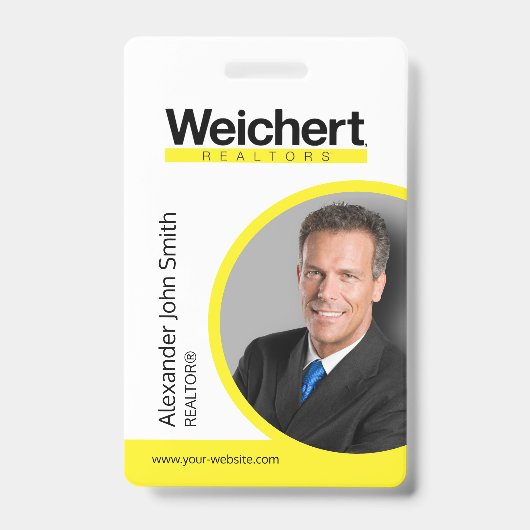 Weichert Realtors ID Card Abzeichen Ausweis (Front)