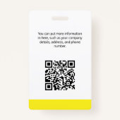 Weichert Realtors ID Card Abzeichen Ausweis (Rückseite)