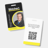Weichert Realtors ID Card Abzeichen Ausweis (Vorder- & Rückseite)