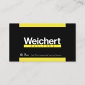 Weichert Realtors Phantastisch Business Card Visitenkarte (Rückseite)