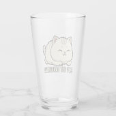Weiches aber gefährliches Kätzchen Glas (Rückseite)