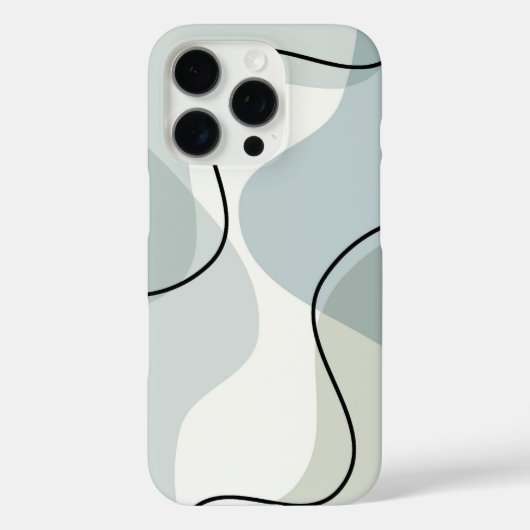 Weiches abstraktes Design - minimale ästhetische K Case-Mate iPhone Hülle (Rückseite)