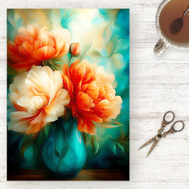Weiches Aquarell-Blumen-Seidenpapier Seidenpapier