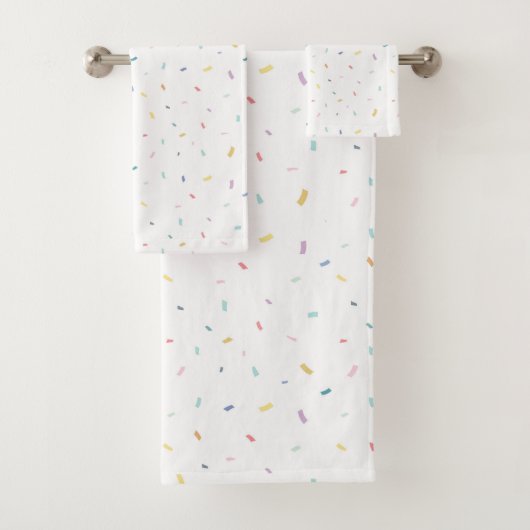 Weiches Aquarellmuster Badhandtuch Set (Insitu)