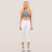 Weiches Aquarellmuster Capri Leggings (Vorderseite)