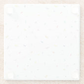 Weiches Aquarellmuster Glasuntersetzer (Rückseite)