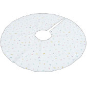 Weiches Aquarellmuster Polyester Weihnachtsbaumdecke (Schrägansicht)