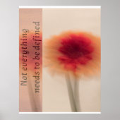 Weiches ästhetisches Blumenplakat – Inspirierendes Poster (Vorne)