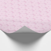 Weiches Baby-Rosa beugt Packpapier (Ecke)