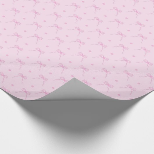 Weiches Baby-Rosa beugt Packpapier (Ecke)