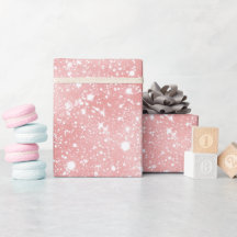 Weiches Babyrosa Staubweiß Glitter Muster
