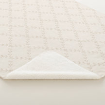 Weiches Beige Boho Blumenranken-Gittermuster
