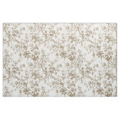 Weiches Beige Botanisches Toile-Muster Stoff (Fat Quarter (45,7 x 55,9 cm))
