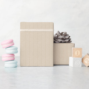 Weiches Beige Herringbone-Muster Wrapping Paper Ro Geschenkpapier