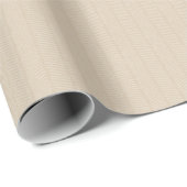 Weiches Beige Herringbone-Muster Wrapping Paper Ro Geschenkpapier (Rolleneckpunkt)