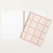 Weiches Beige- und Rosa-Rastermuster Planer (Anzeige)
