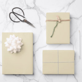 Weiches Blassgelb – Trendfarbe für Frühling und So Geschenkpapier Set