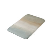 Weiches Blau Beige Olivgrau Rustikaler Abstrakter Badematte (Schrägansicht)