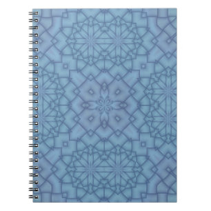 Weiches Blau Tracery #2 Notizblock