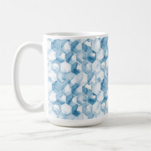 Weiches blaues Aquarell Canotype Muster Kaffeetasse