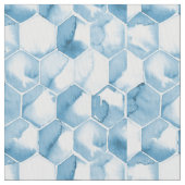 Weiches blaues Aquarell Canotype Muster Stoff (Nahaufnahme)