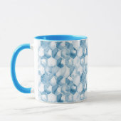 Weiches blaues Aquarell Canotype Muster Tasse (Links)