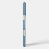 Weiches blaues Blattmuster-iPhone-Case Case-Mate iPhone Hülle (Rückseite / Rechts)