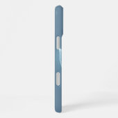 Weiches blaues Blattmuster-iPhone-Case iPhone Hülle (Rechte Seite)