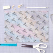 Weiches blaues bunter Marmor Seidenpapier (Handwerk)
