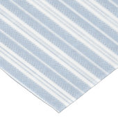 Weiches Blaues Fischgrät-Farn-Gestreiftes Muster Tischdecke (Schrägansicht)