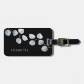 Weiches blaues Grau der Eukalyptus-Einfachheits-| Gepäckanhänger (Vorderseite horizontal)