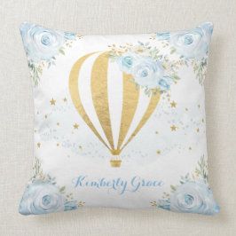 Weiches blaues kissen