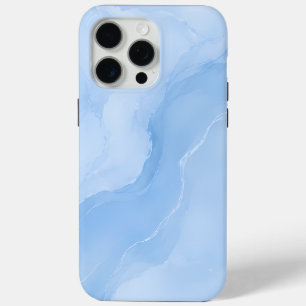 Weiches Blaues Marmormuster Abstract Case-Mate iPhone Hülle