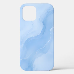 Weiches Blaues Marmormuster Abstract Case-Mate iPhone Hülle