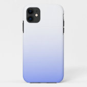 Weiches blaues Ombre Case-Mate iPhone Hülle (Rückseite)